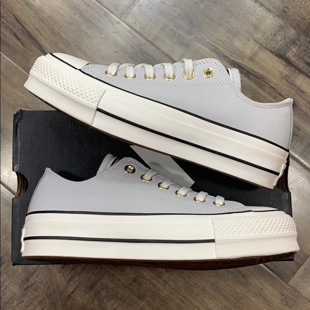 CONVERSE CTAS LIFT OX PLATFORM mouse/vintage white - Picture 3 of 16